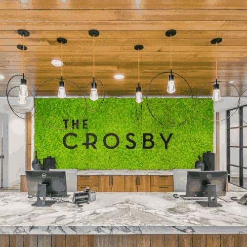 The Crosby Dallas Natura Moss Wall